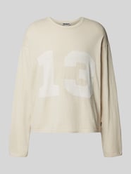 Gebreide pullover met extra brede schouders van REVIEW - 29