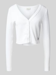 Kurtka krótka z dzianiny z listwą guzikową od Calvin Klein Jeans - 4