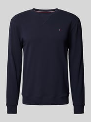 Sweatshirt mit Label-Stitching von Tommy Hilfiger Blau - 7