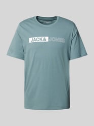 T-shirt met labelprint, model 'CONEO' van Jack & Jones - 29