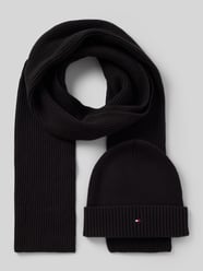 Czapka beanie w zestawie z szalem od Tommy Hilfiger - 8