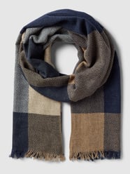 Sjaal in gebreide look van bugatti Blauw - 46