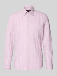 Shaped Fit Freizeithemd aus Baumwoll-Mix von Marc O'Polo Pink - 29