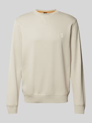 Sweatshirt mit Label-Patch Modell 'Westart' von BOSS Orange Beige - 20