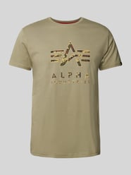 T-Shirt mit Label-Print von Alpha Industries - 40