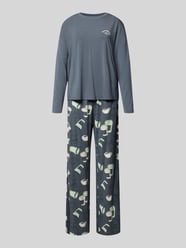 Loose Fit Schlafanzug mit Motiv- und Statement-Print von SCHIESSER - 24
