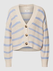 Oversized Strickjacke in Ripp-Optik Modell 'CAROLNICE' von Only Blau / Türkis - 36
