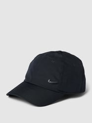 Czapka z daszkiem i detalem z logo od Nike Czarny - 4