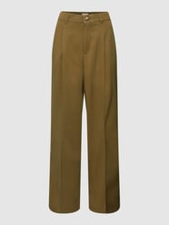Hose mit Bundfalten von s.Oliver RED LABEL Grün - 9