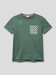 T-Shirt mit Motiv-Prints von s.Oliver RED LABEL Grün - 14