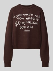 Relaxed Fit Strickpullover mit Statement-Schriftzug von ANOTHER COTTON LAB - 36