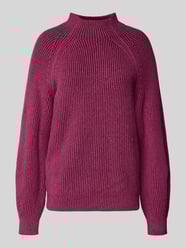 Regular fit gebreide pullover van katoenmix met wol van Tom Tailor Bordeaux - 18