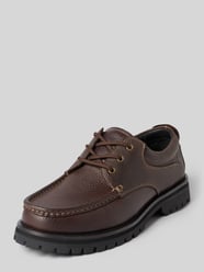 Bootsschuhe aus Rindsnappa mit Profilsohle von Selected - 5