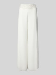 Wide fit broek met kralen en ritssluiting opzij van Marc Cain - 45