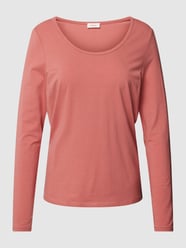 Longsleeve mit U-Ausschnitt Modell 'Basic' von s.Oliver RED LABEL Rosa - 32