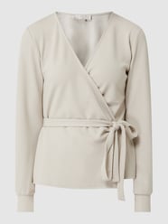 Wikkelblouse van crêpe, model 'Haggis' van Cream Wit - 26