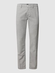 Slim fit broek met labeldetail, model 'Schino' van BOSS Orange Grijs - 17