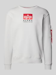 Sweatshirt mit Rundhalsausschnitt von Alpha Industries Grau - 32