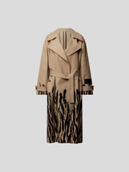 Trenchcoat mit Animal-Print von MSGM Beige - 18