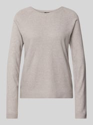 Regular Fit Strickpullover mit überschnittenen Schultern Modell 'BREE' von Pieces Beige - 39