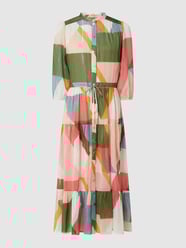 Jurk met all-over motief, model 'Celena'  van SUNCOO PARIS Roze - 10