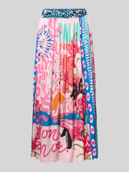 Midirock aus Viskose mit elastischem Bund von miss goodlife Pink - 37
