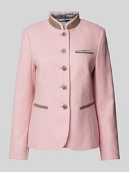 Blazer met opstaande kraag van WHITE LABEL Roze - 12