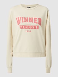 Bluza z bawełny model ‘Vienna’ od Pieces Beżowy - 46