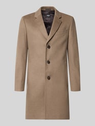 Slim Fit Mantel aus Woll-Kaschmir-Mix Modell 'H-Hyde-264' von BOSS Beige - 36