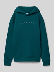 Hoodie aus Viskose mit Känguru-Tasche von Jack & Jones Blau - 22