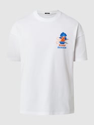 T-shirt z bawełny ekologicznej  od Denham Biały - 20