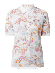 Poloshirt mit floralem Muster Modell 'Cleo' von Brax Weiß - 24
