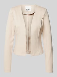 Regular Fit Blazer mit offener Vorderseite Modell 'KATE' von ICHI Beige - 8