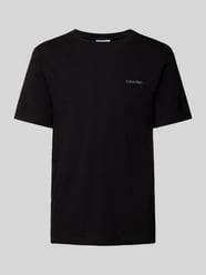 T-Shirt mit Label-Print Modell 'ENLARGED' von CK Calvin Klein Schwarz - 10