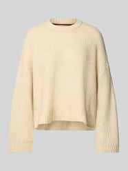 Strickpullover mit Rundhalsausschnitt Modell 'SIGGA DIVERSE' von JJXX Beige - 14
