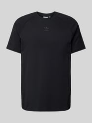 T-Shirt mit Label-Print von adidas Originals Schwarz - 6