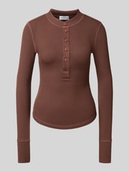 Longsleeve mit kurzer Knopfleiste Modell 'Maris' von OH APRIL - 9
