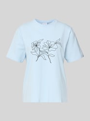 T-Shirt mit geripptem Rundhalsausschnitt Modell 'NORA' von VILA - 29