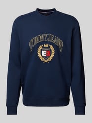 Sweatshirt mit Label-Stitching von Tommy Jeans Blau - 16