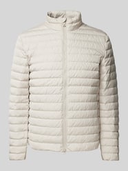 Steppjacke mit Daunen-Feder-Füllung und Zweiwege-Reißverschluss von Geox Beige - 6