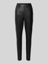 Slim fit broek in leerlook met figuurnaden, model 'LANA' van Vero Moda - 42