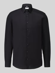 Slim fit zakelijk overhemd met afgeronde zoom van Jake*s - 4