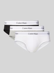 Slip mit elastischem Label-Bund im 3er-Pack von Calvin Klein Underwear - 25