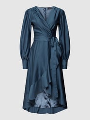 Cocktailkleid in Wickel-Optik von Swing Blau - 44