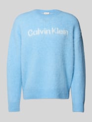 Strickpullover mit Logo und Rundhalsausschnitt von Calvin Klein Jeans - 23