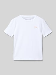 męski t-shirt o kroju regular fit z czystej bawełny od Calvin Klein Jeans - 40
