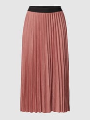 Midirok met plissévouwen van Esprit Oranje - 11