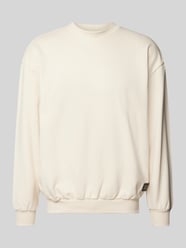 Sweatshirt mit Label-Print und -Badge von CARLO COLUCCI Beige - 33