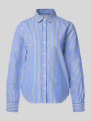 Regular Fit Bluse mit Streifenmuster und Label-Stitching von GANT - 45