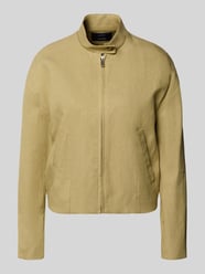 Leinen-Blouson aus Leinen-Lyocell-Mix Modell 'SUNRISE' von MANGO Beige - 32